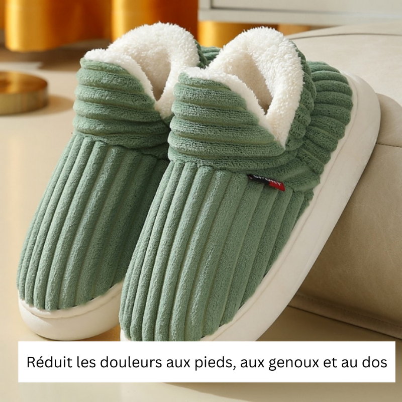 Pantoufles d'Hiver Confortables et Chaudes