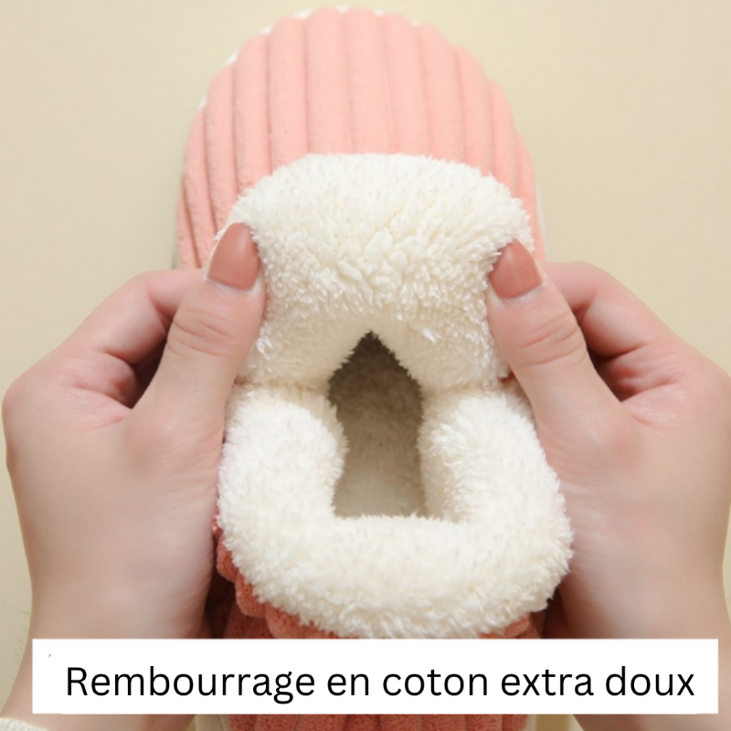 Pantoufles d'Hiver Confortables et Chaudes